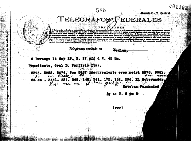 imagen del telegrama 1193