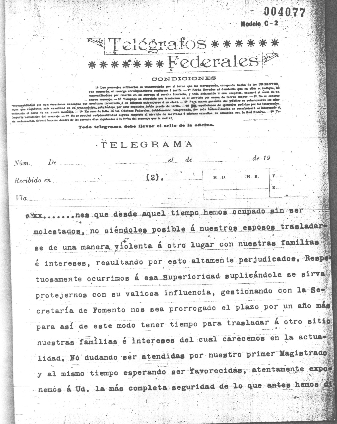 telegrama